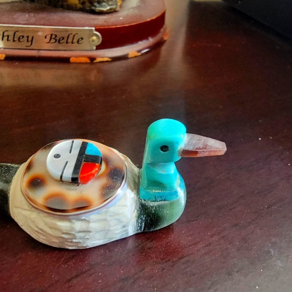 Native American Duck Carving by Darren Boone